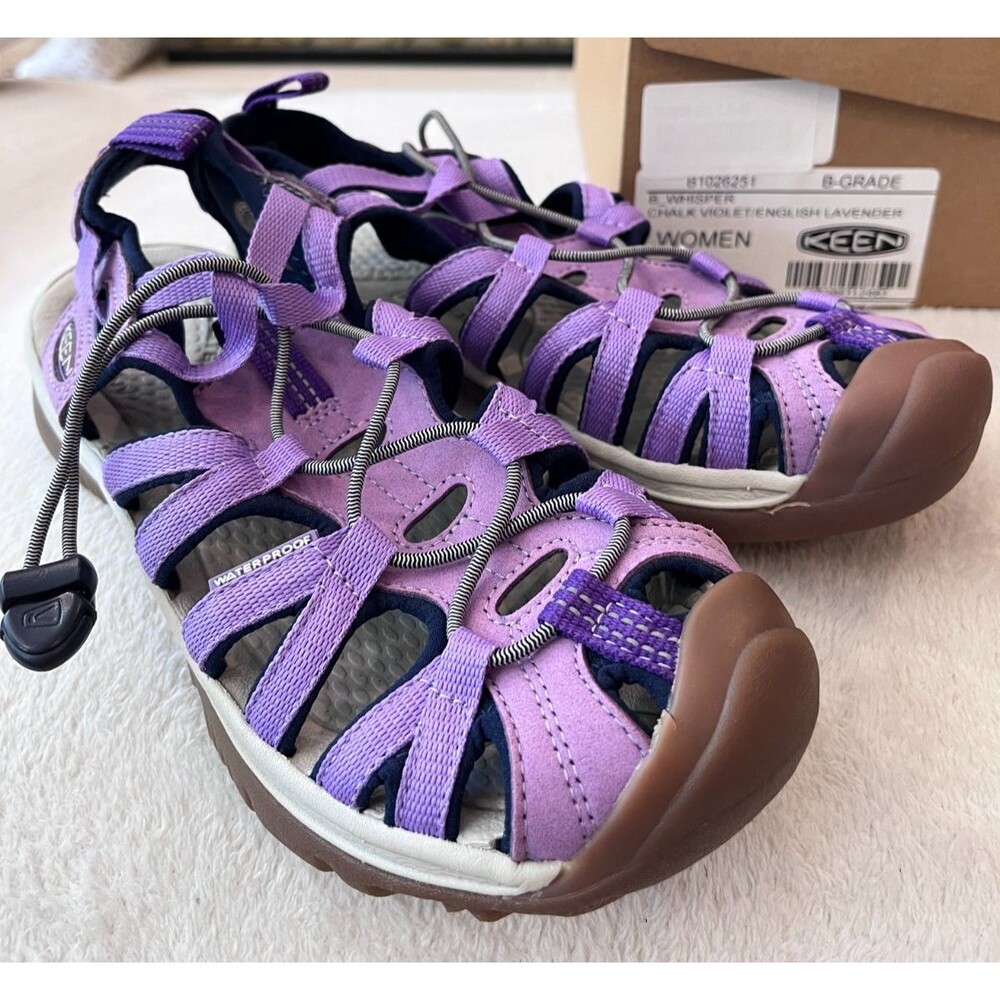 Keen Whisper NEW Size 7.5 Sandals Water  Shoes Violet Lavender Waterproof Womens